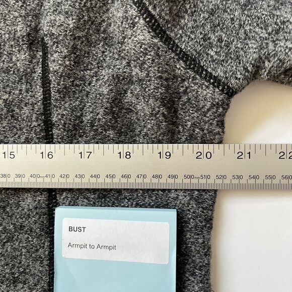 Field Manor Women Tunic Wool Jacket Size‎ L Gray Black Piping Modern Classics - Picture 10 of 12